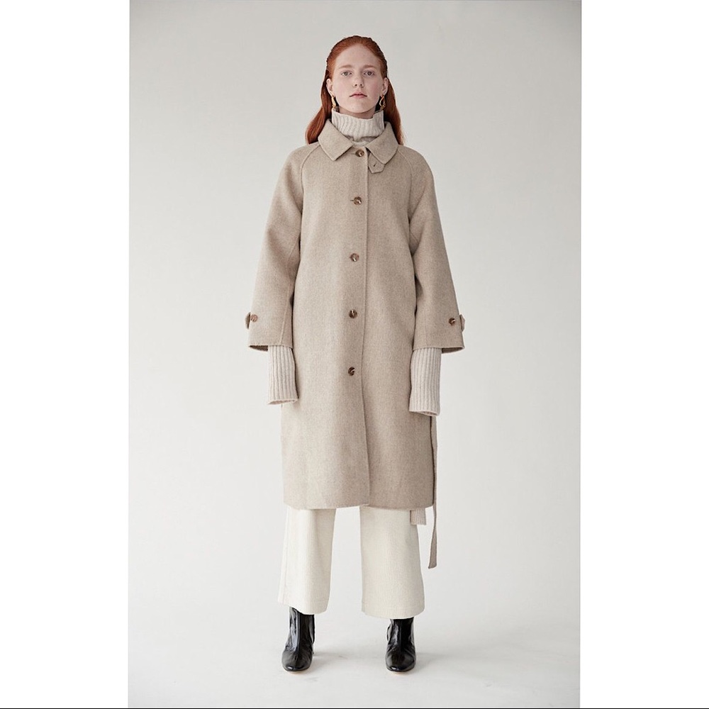 Mijeong Park Single Breasted Handmade Long Coat